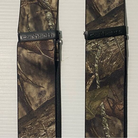 Carhartt Rugged Flex Camo Mossy Oak Suspenders 2” thick 45003 46” length NWOT - Picture 9 of 11
